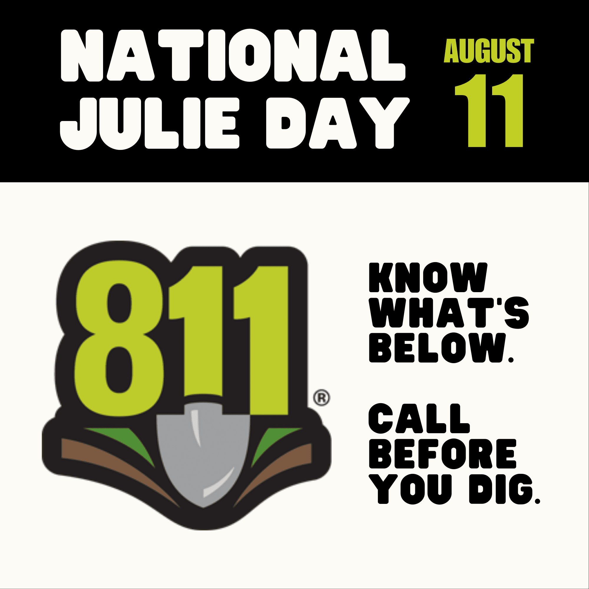 AUGUST 11TH (811) IS NATIONAL JULIE DAY.-2