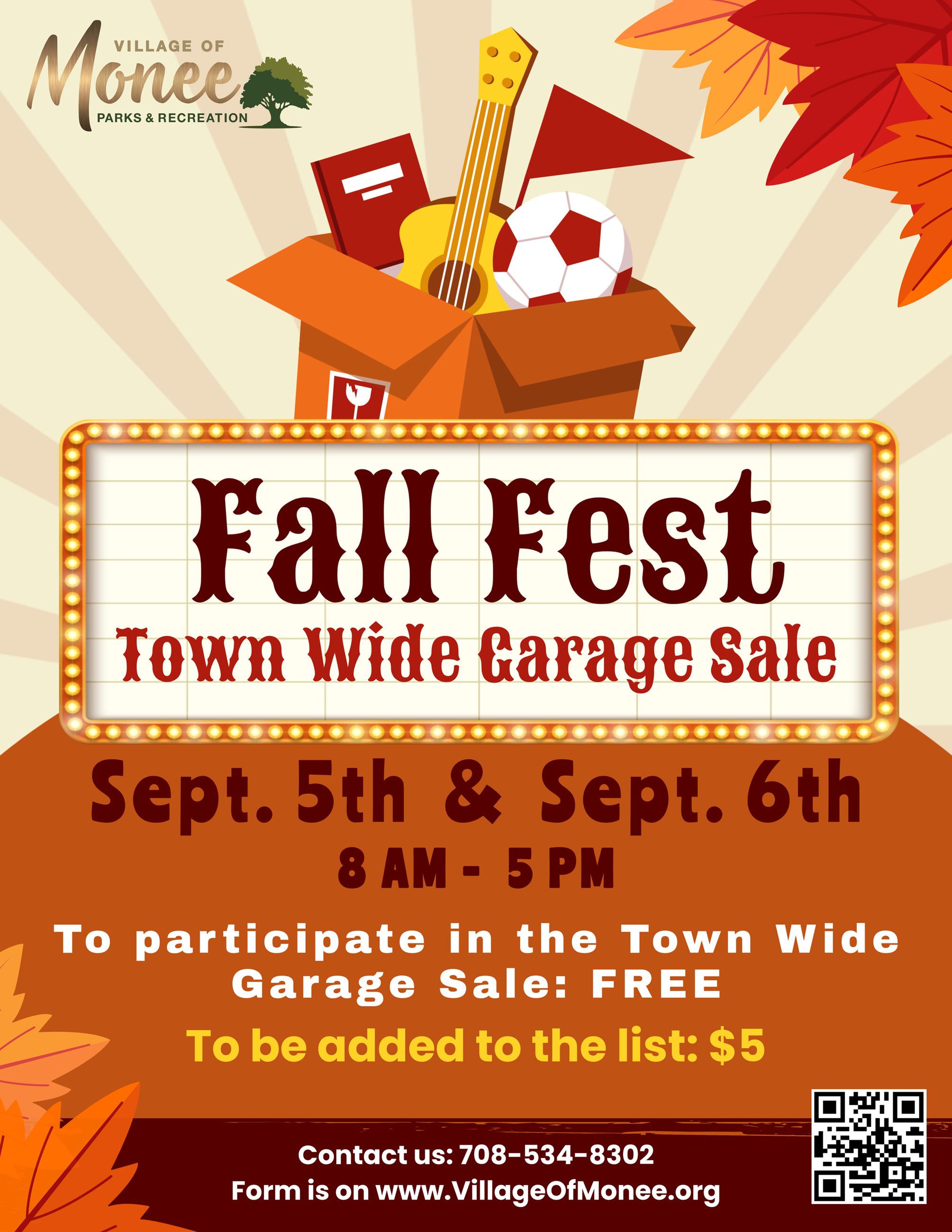 Fall Fest Garage Sale 2025 v2