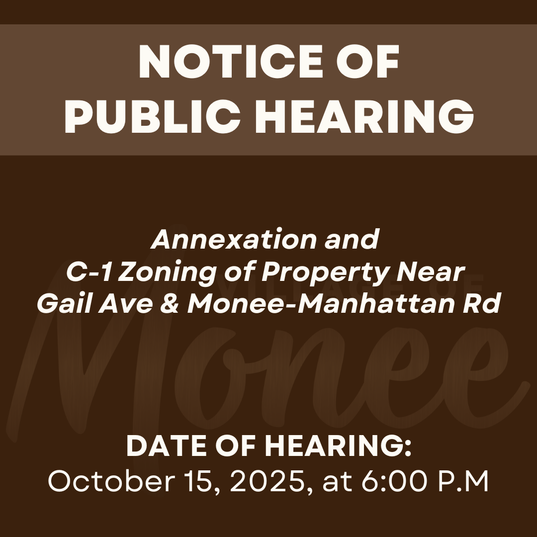 public hearing notice annexation c1 zoning