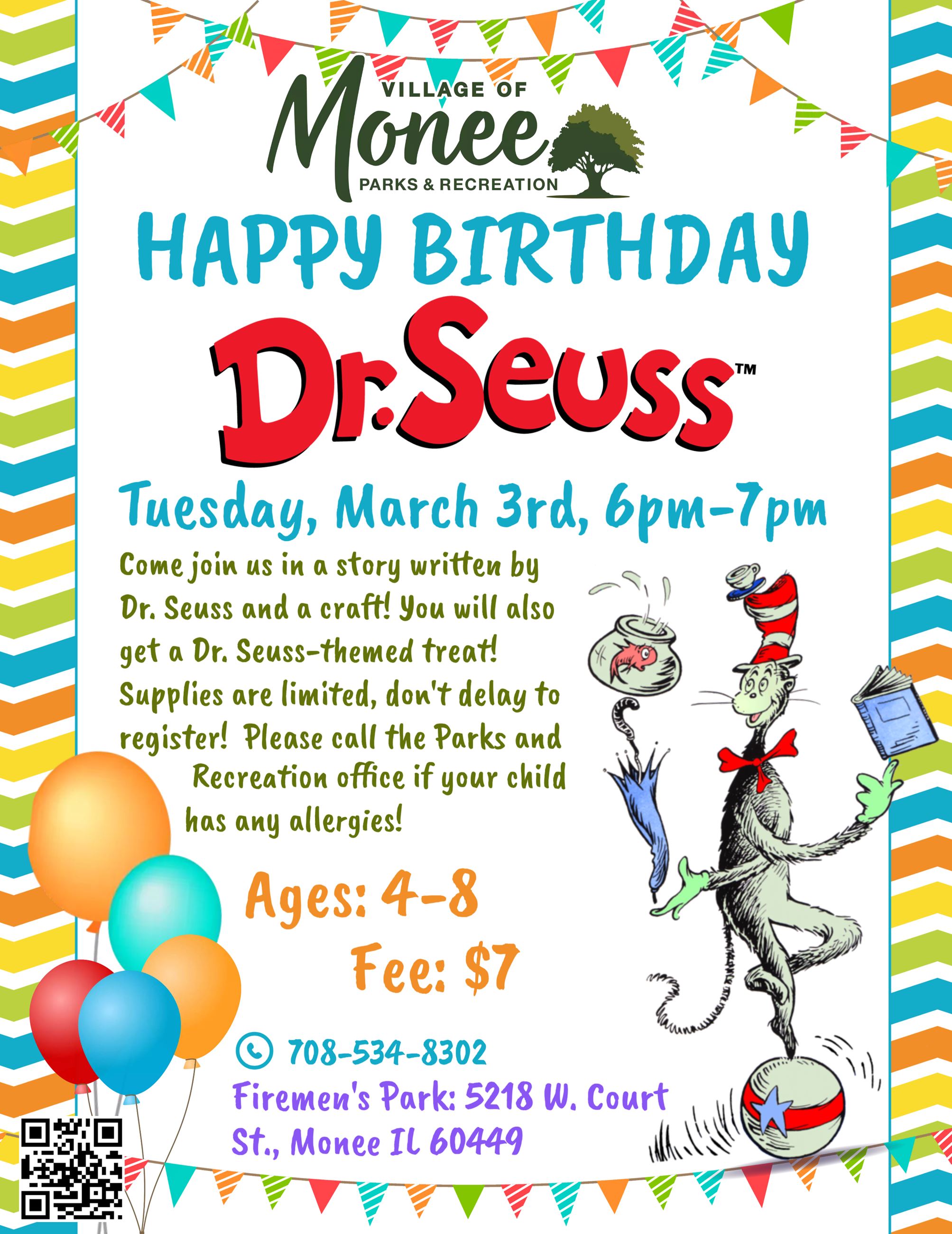 Dr.Seuss Birthday 2026